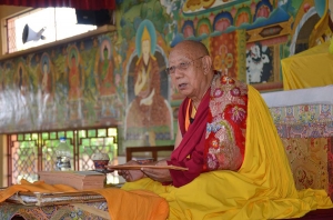 བྱང་ཆུབ་ལམ་རིམ་ཆེན་མོའི་གསུང་ཆོས་ཀྱི་མཇུག་ལེགས་པར་གྲུབ།